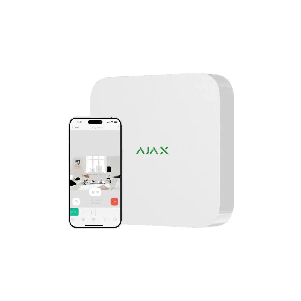Ajax NVR (8-ch) White 8-Channel Network Video Recorder - 77612.122.WH