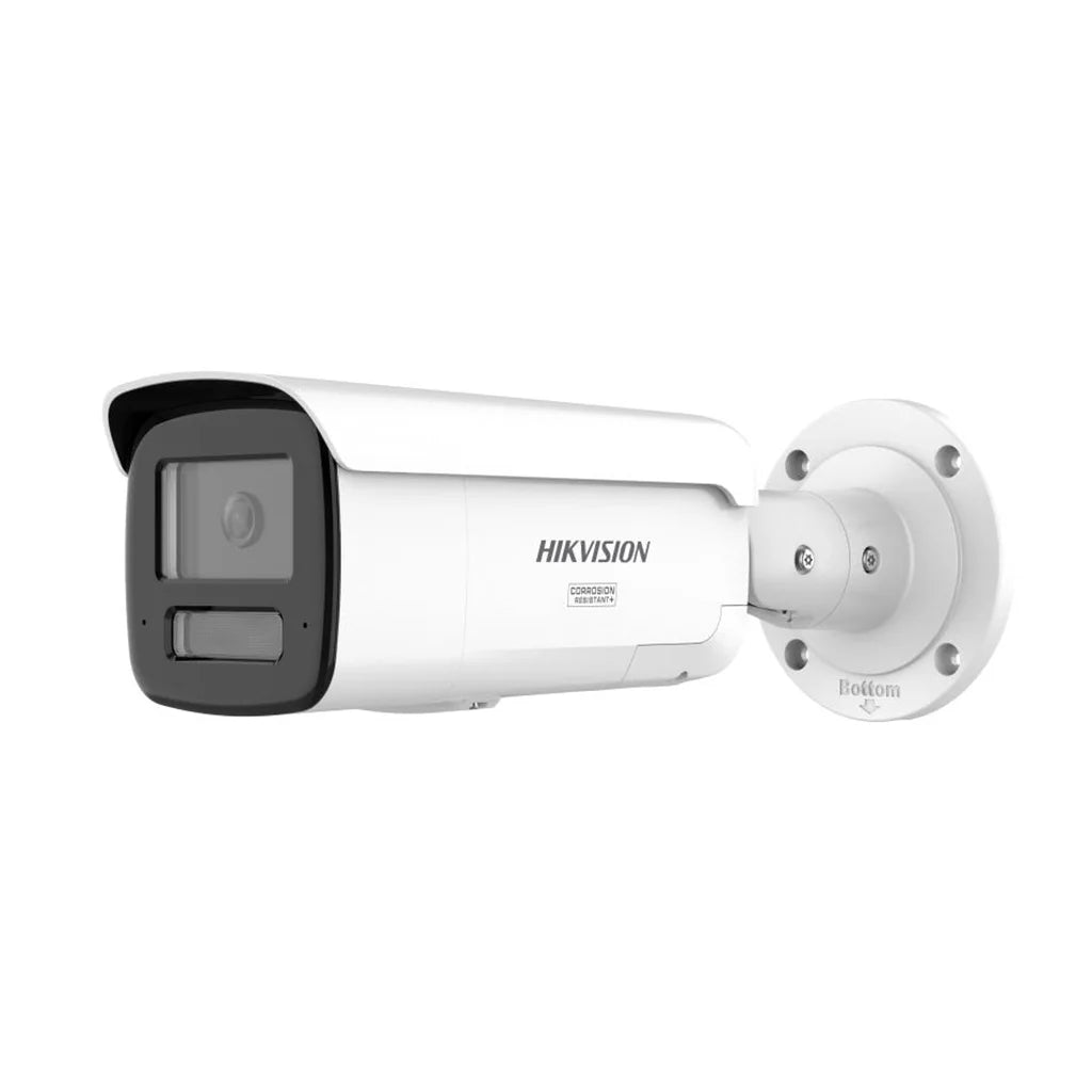 Hikvision DS-2CD2T87G3-LIS2UY/SL 8MP ColorVu Active-Deterrence Bullet Camera - White, 2.8mm