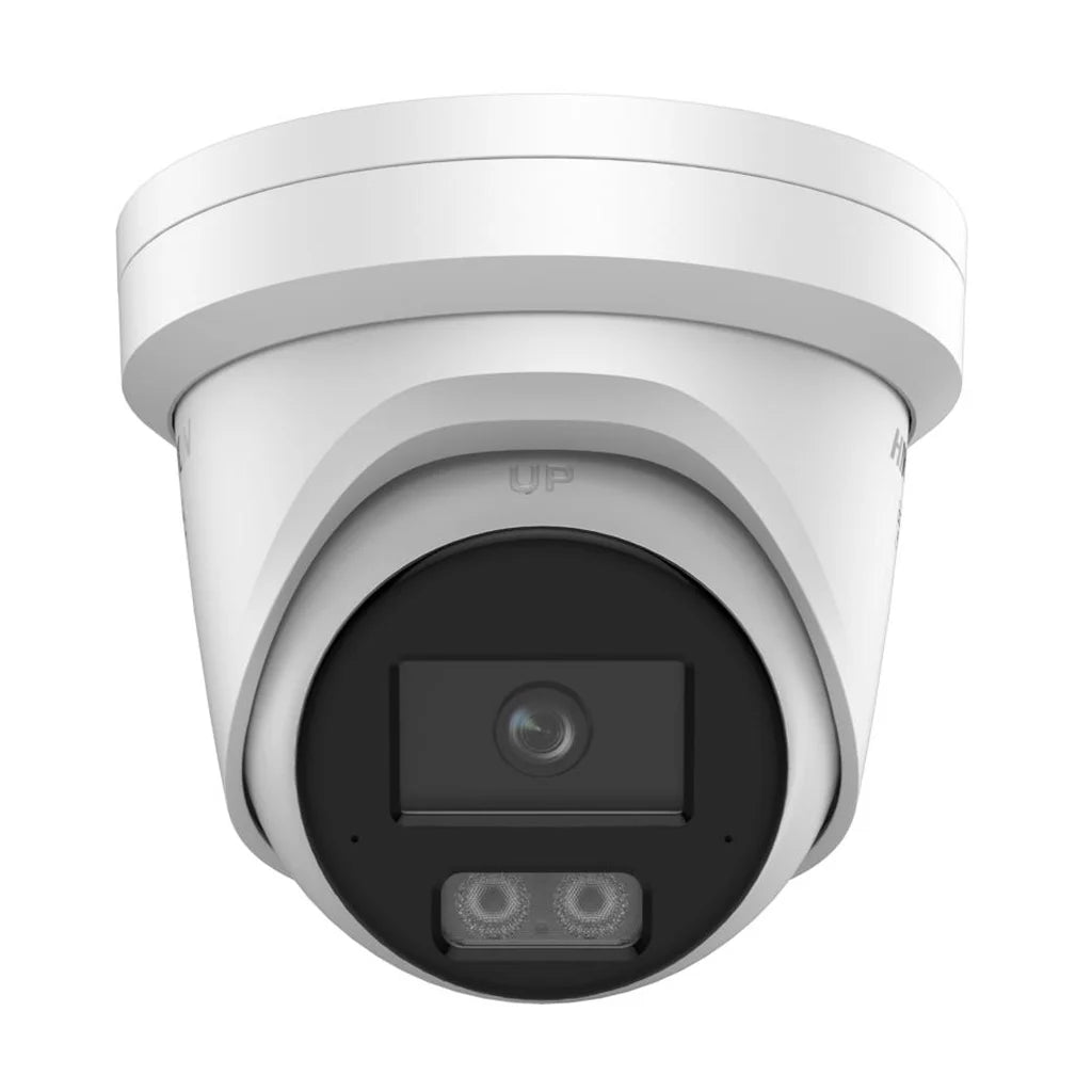 Hikvision DS-2CD2387G3-LI2UY 8MP ColorVu Smart Hybrid Light Turret Camera with Dual Microphone - White, 4mm