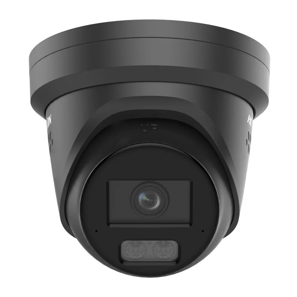 Hikvision DS-2CD2347G3-LIS2UY/SL 4MP ColorVu Active-Deterrence Turret Camera - Black, 2.8mm