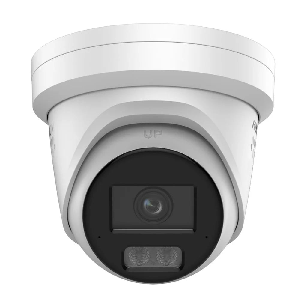 Hikvision DS-2CD2347G3-LIS2UY/SL 4MP ColorVu Active-Deterrence Turret Camera - White, 2.8mm