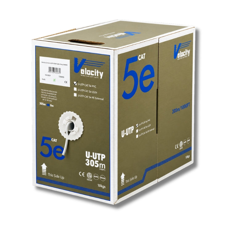 Velocity 107-0062 305m Cat5e U/UTP LSZH network cable