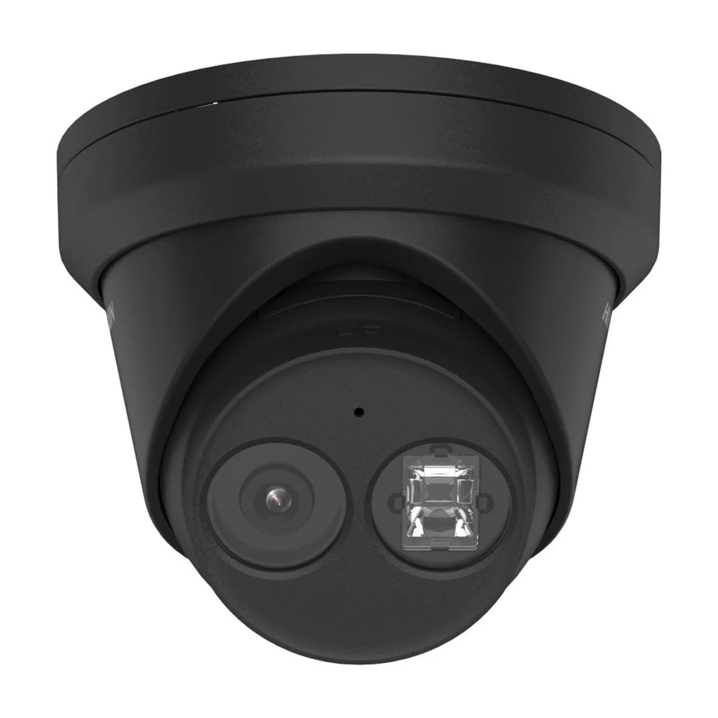 Hikvision DS-2CD2343G2-IU 4MP AcuSense Turret Camera with Dual Microphone - Black, 2.8mm