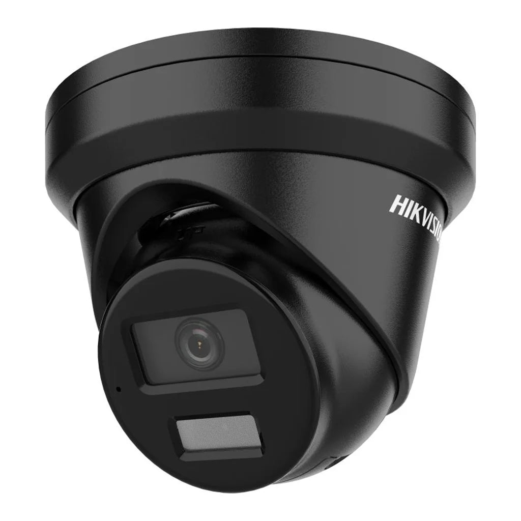 Hikvision DS-2CD2346G2H-IU 4MP AcuSense Turret Camera - Black, 2.8mm