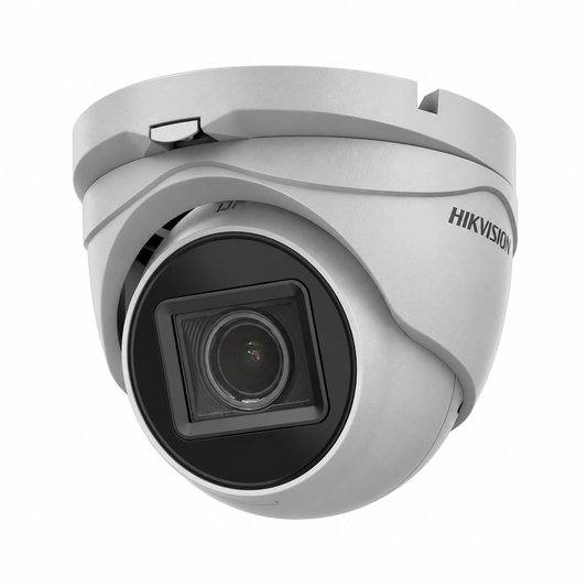 Hikvision DS-2CE79H0T-IT3ZE 5MP PoC Motorized Varifocal Turret Camera - Grey