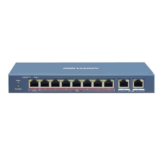 Hikvision DS-3E0310HP-E 8-Port Fast Ethernet Unmanaged Hi-PoE Switch