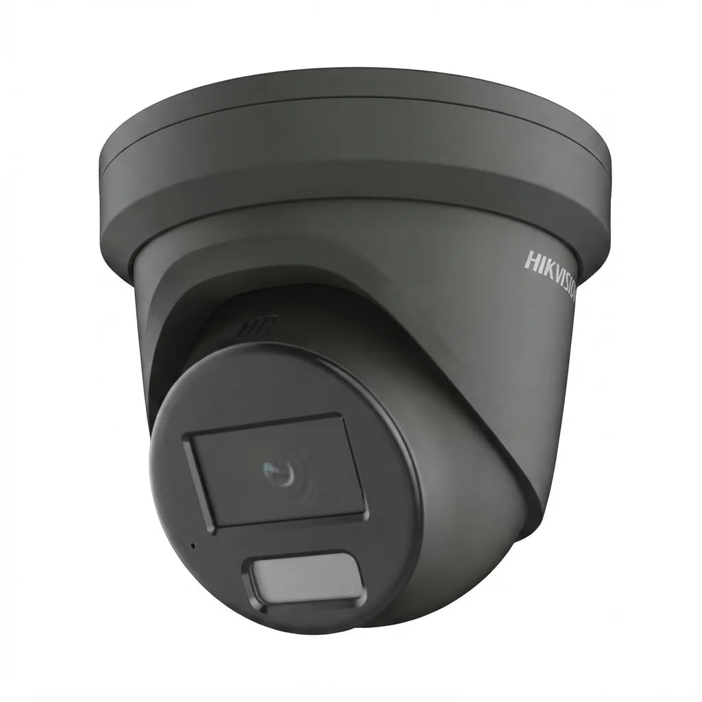 Hikvision DS-2CD2366G2H-IU 6MP AcuSense DarkFighter Turret Camera with Built-in Microphone - Grey, 2.8mm