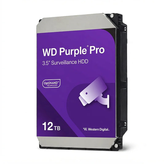 Hikvision WD122PURP Western Digital WD Purple Pro 12TB Surveillance Hard Drive
