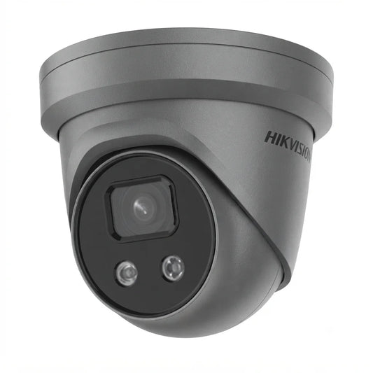 Hikvision DS-2CD2346G2-IU 4MP AcuSense DarkFighter Turret Camera - Grey, 2.8mm