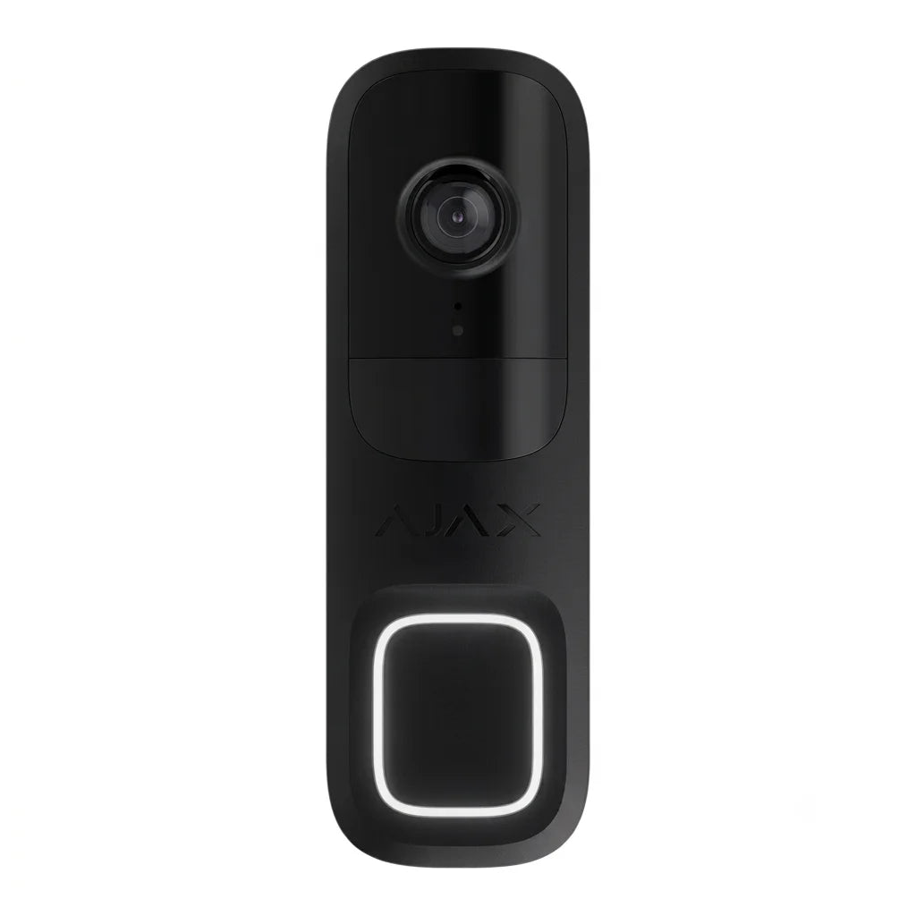 Ajax DoorBell Black Smart 4MP Video Doorbell with AI - 66391.125.BL1