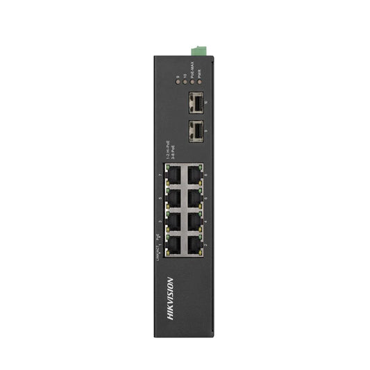 Hikvision DS-3T0510HP-E/HS 8-Port Gigabit Unmanaged Industrial Hi-PoE Switch