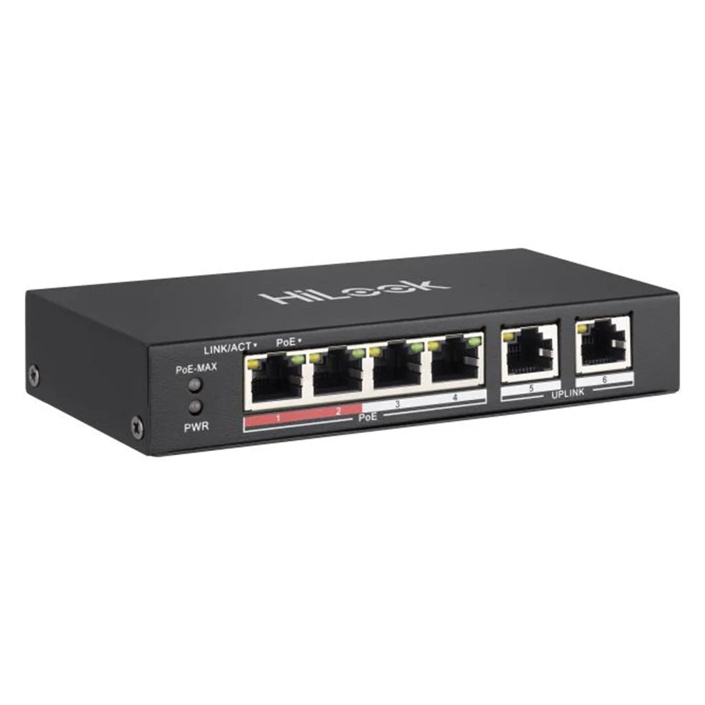 HiLook NS-0106P-35 4-Port Fast Ethernet Unmanaged PoE Switch