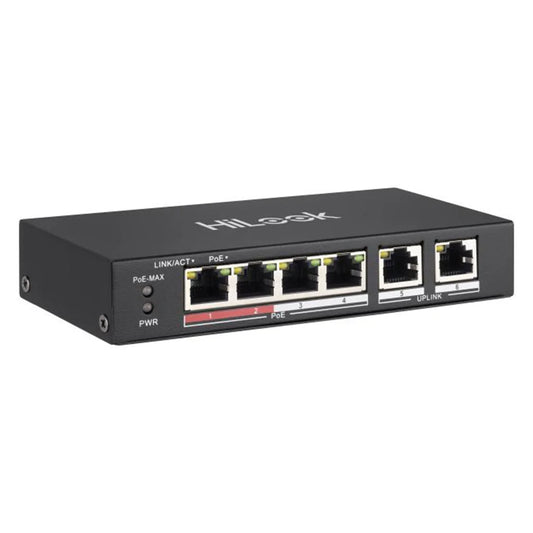 HiLook NS-0106P-35 4-Port Fast Ethernet Unmanaged PoE Switch