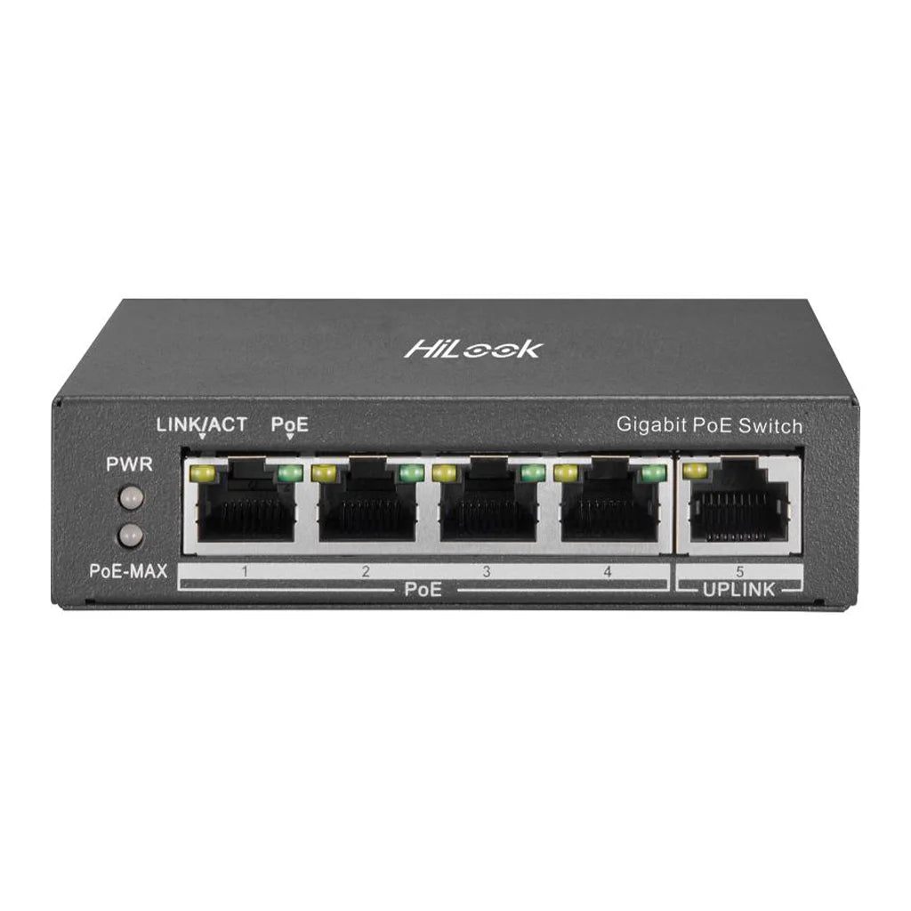HiLook NS-0505P-35 4-Port Gigabit Unmanaged PoE Switch