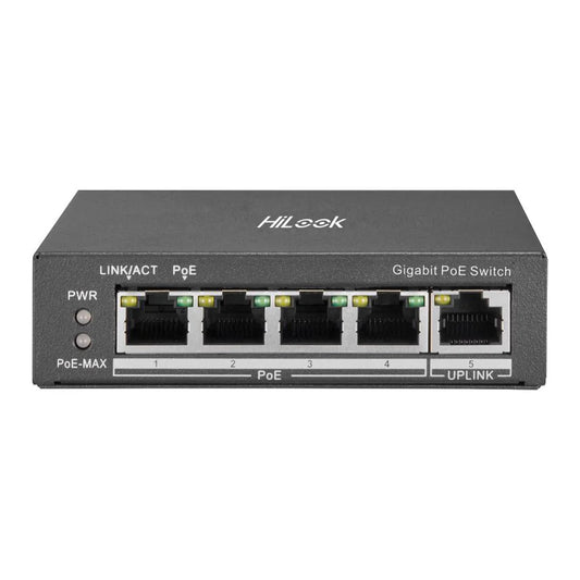 HiLook NS-0505P-35 4-Port Gigabit Unmanaged PoE Switch
