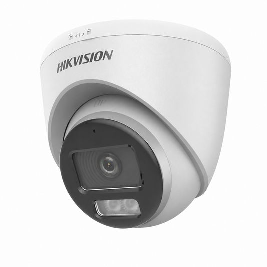 Hikvision DS-2CE72KF0T-LFS 3K ColorVu Smart Hybrid Light Turret Camera (3.6mm)