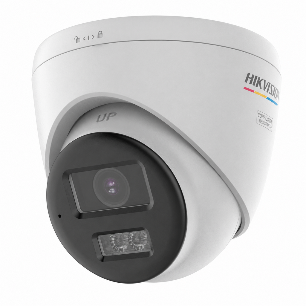 Hikvision DS-2CE72UF3T-LSYE 8MP Smart Hybrid Light ColorVu Turret Camera (2.8mm) - Grey