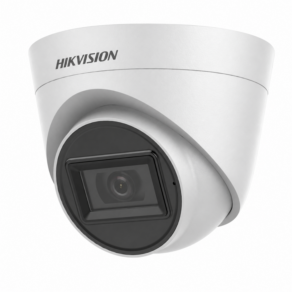 Hikvision DS-2CE78H0T-IT3FS 5MP Audio Fixed Turret Camera (2.8mm) - Grey