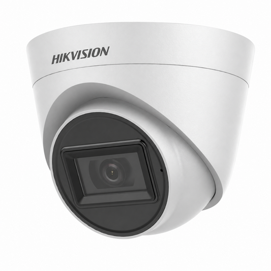 Hikvision DS-2CE78H0T-IT3FS 5MP Audio Fixed Turret Camera (2.8mm) - Grey